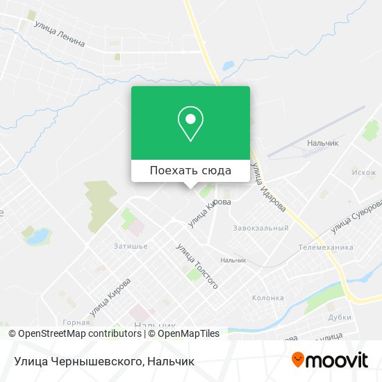 Карта Улица Чернышевского