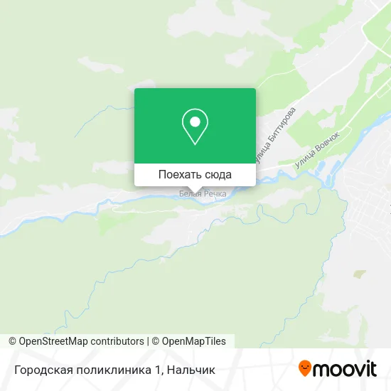 Карта Городская поликлиника 1