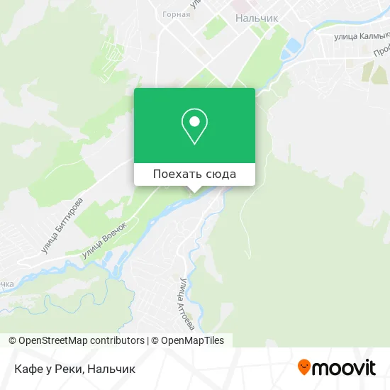 Карта Кафе у Реки