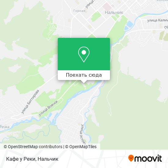 Карта Кафе у Реки