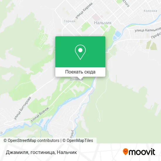 Карта Джамиля, гостиница