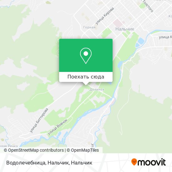 Карта Водолечебница, Нальчик