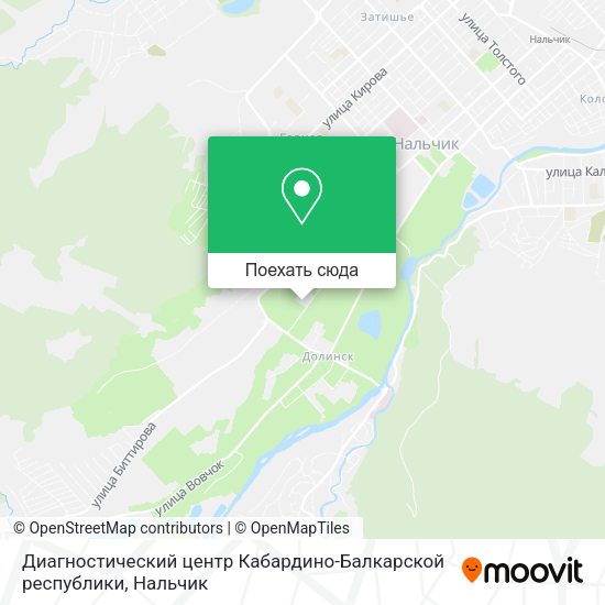 Карта Диагностический центр Кабардино-Балкарской республики