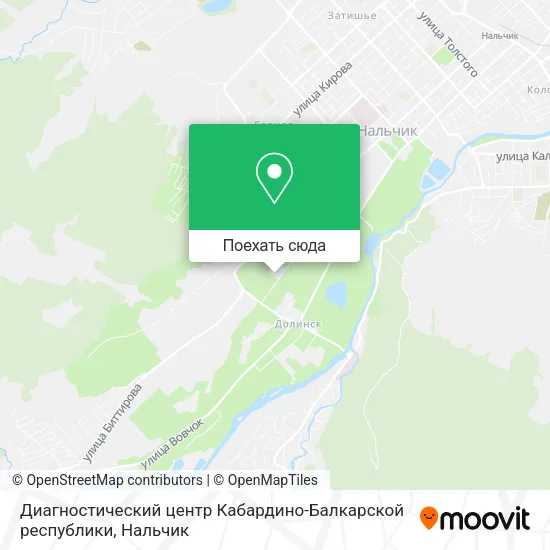 Карта Диагностический центр Кабардино-Балкарской республики