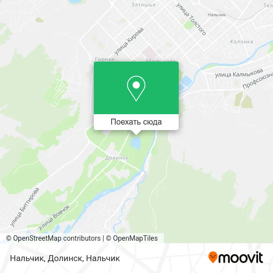 Карта Нальчик, Долинск