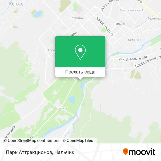 Карта Парк Аттракционов