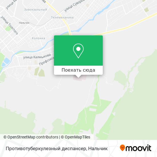 Карта Противотуберкулезный диспансер
