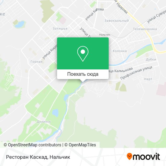 Карта Ресторан Каскад