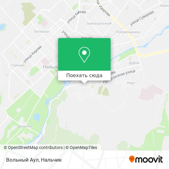 Карта Вольный Аул