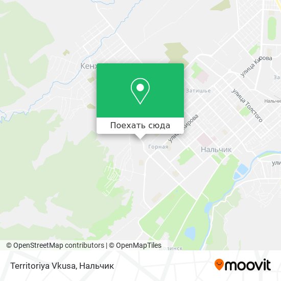 Карта Territoriya Vkusa
