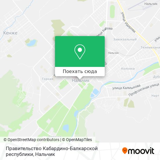 Карта Правительство Кабардино-Балкарской республики