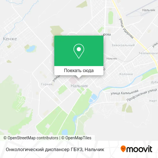 Карта Онкологический диспансер ГБУЗ