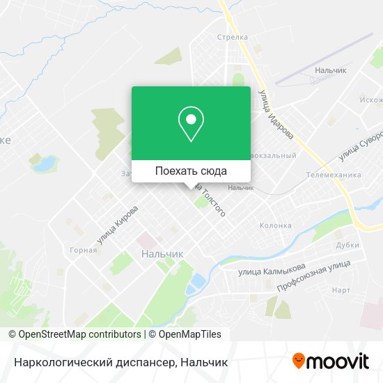 Карта Наркологический диспансер