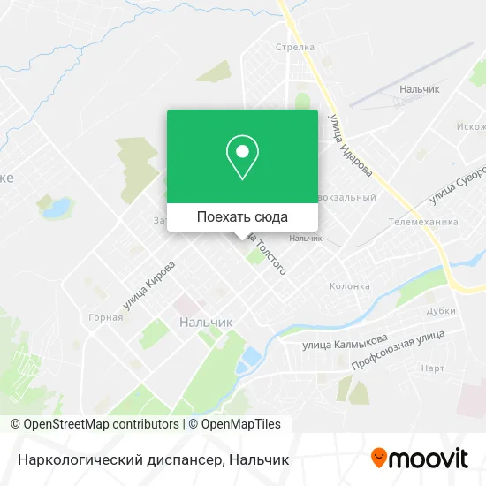 Карта Наркологический диспансер