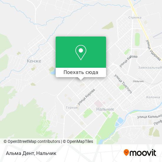 Карта Альма Дент