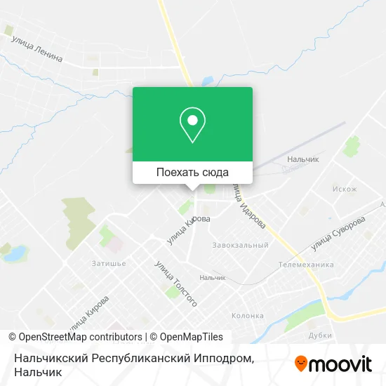 Карта Нальчикский Республиканский Ипподром