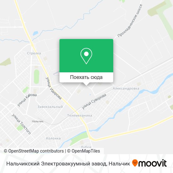 Карта Нальчикский Электровакуумный завод