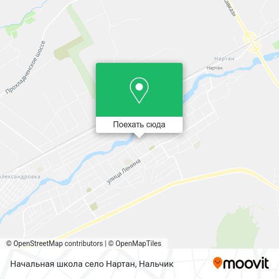 Карта Начальная школа село Нартан