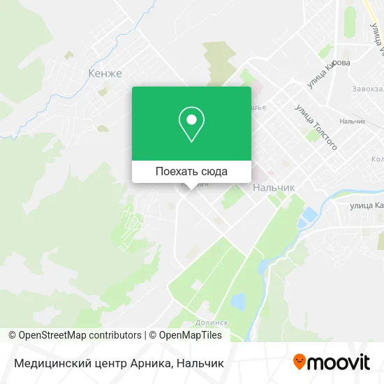 Карта Медицинский центр Арника