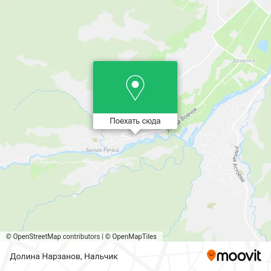 Карта Долина Нарзанов