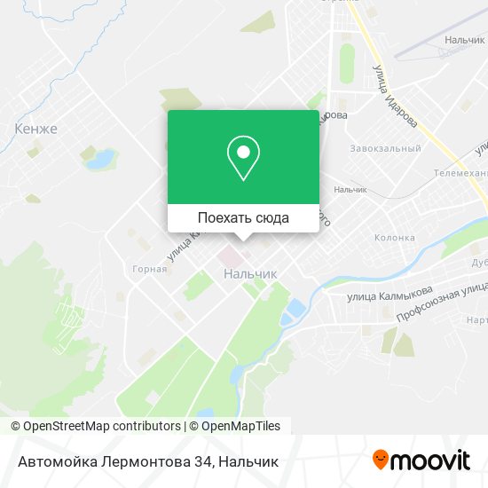 Карта Автомойка Лермонтова 34