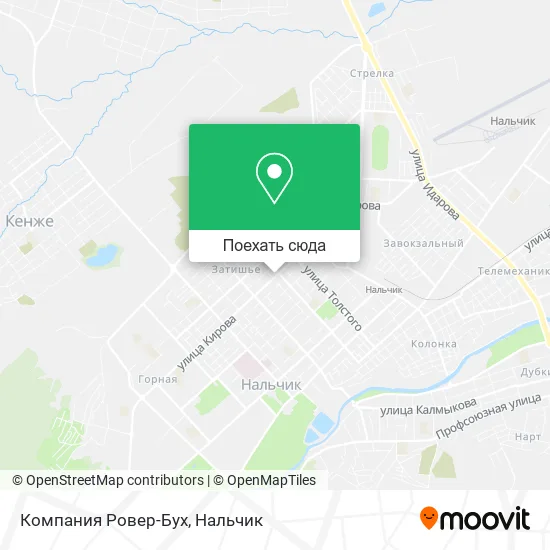 Карта Компания Ровер-Бух