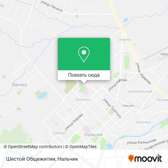 Карта Шестой Общежитии