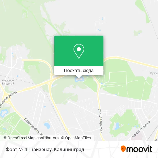 Карта Форт № 4 Гнайзенау