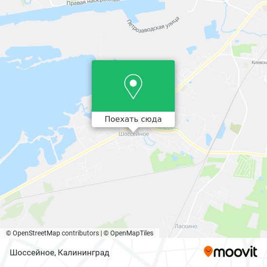 Карта Шоссейное
