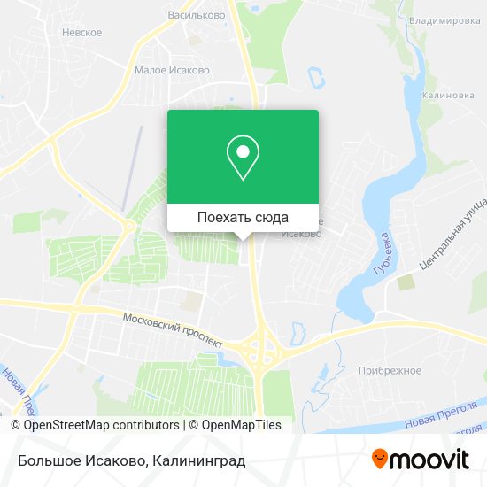 Карта Большое Исаково