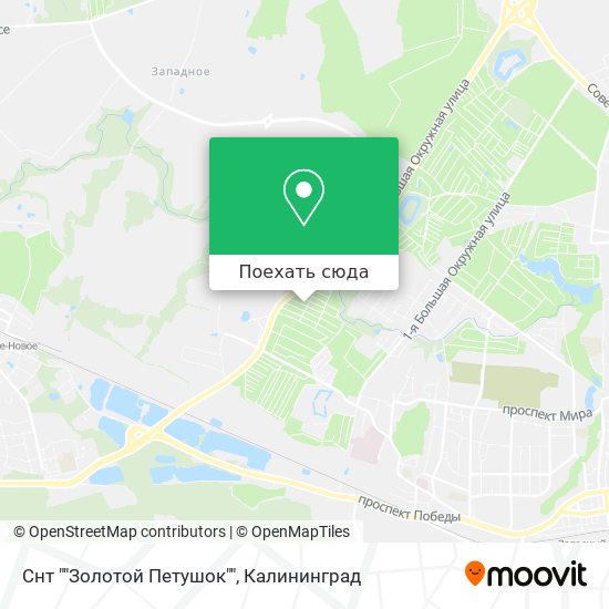 Карта Снт ""Золотой Петушок""
