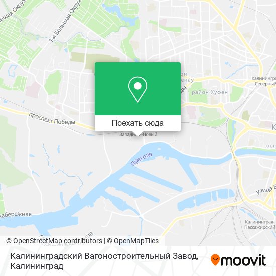 Карта Калининградский Вагоностроительный Завод