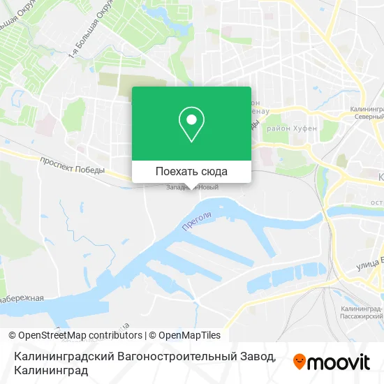 Карта Калининградский Вагоностроительный Завод