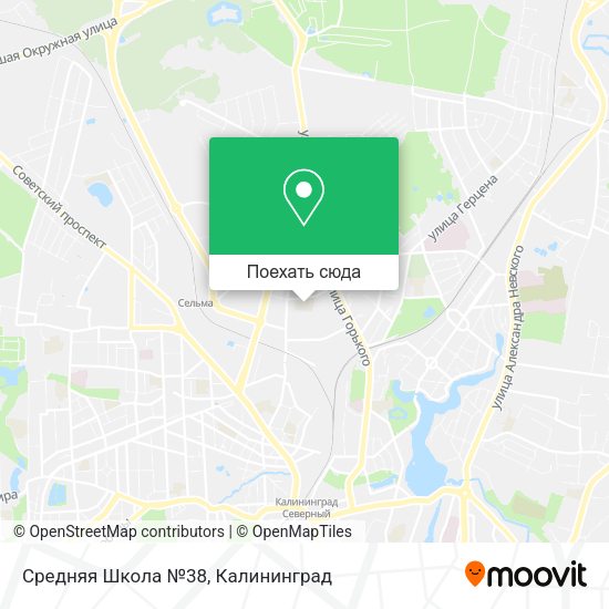 Карта Средняя Школа №38