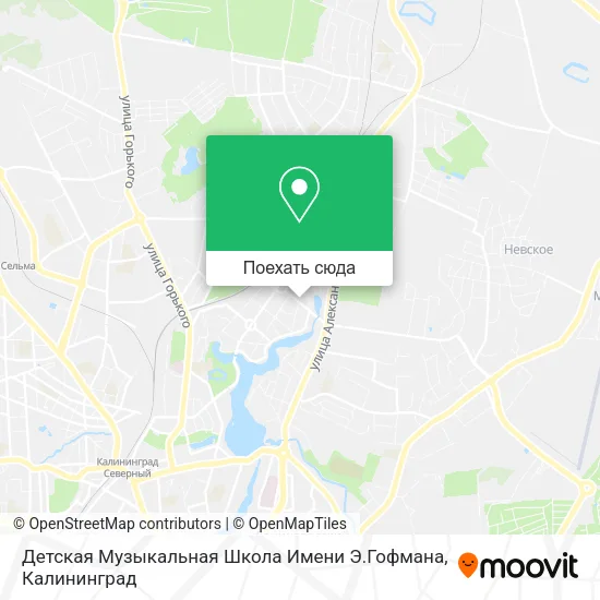Карта Детская Музыкальная Школа Имени Э.Гофмана