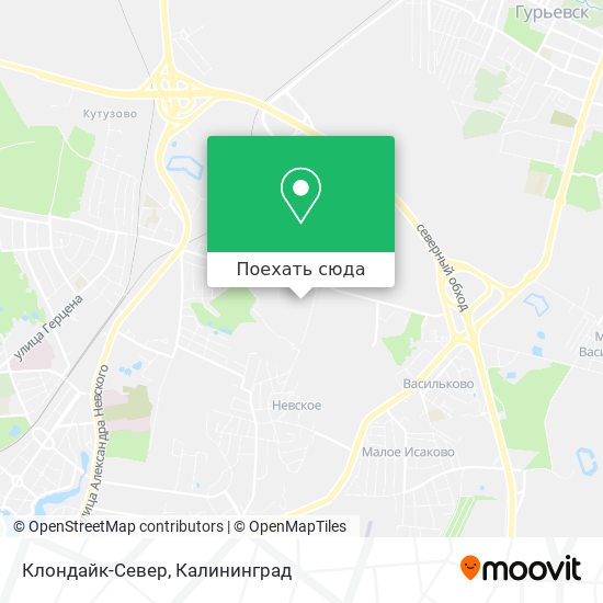 Карта Клондайк-Север