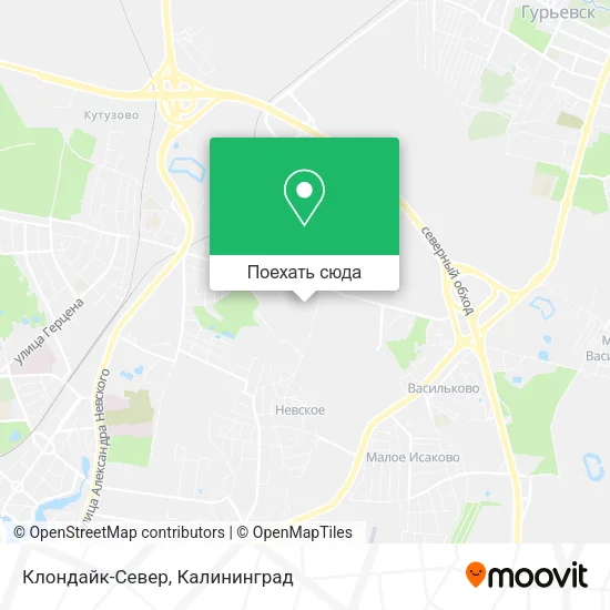 Карта Клондайк-Север
