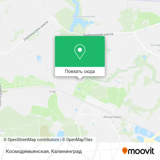 Карта Космодемьянская