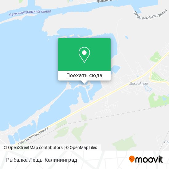 Карта Рыбалка Лещь