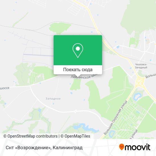 Карта Снт «Возрождение»