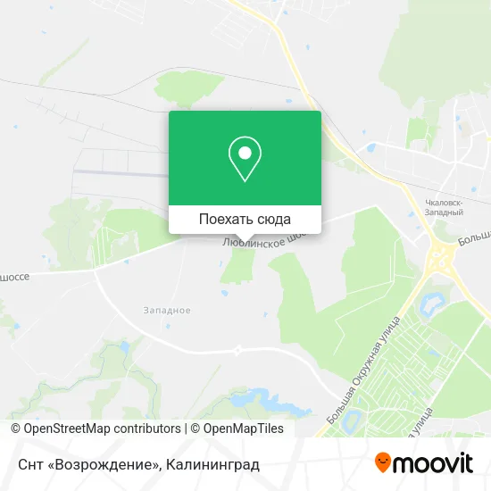 Карта Снт «Возрождение»