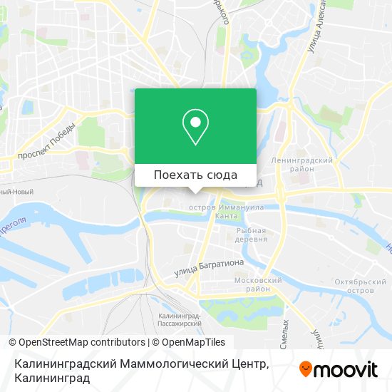 Карта Калининградский Маммологический Центр