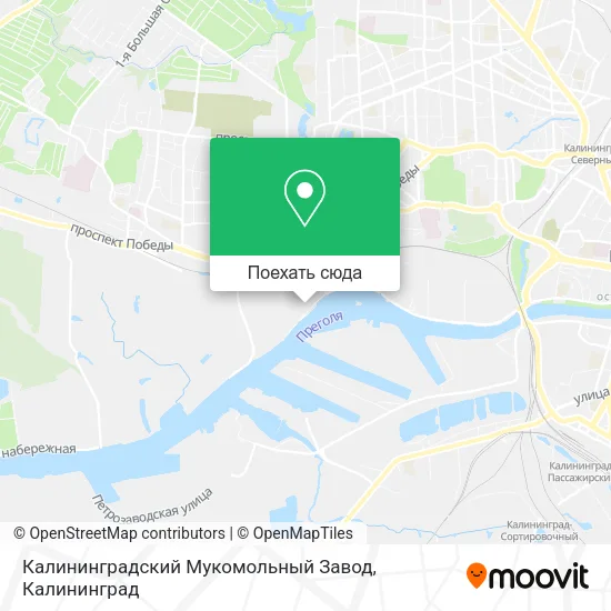 Карта Калининградский Мукомольный Завод