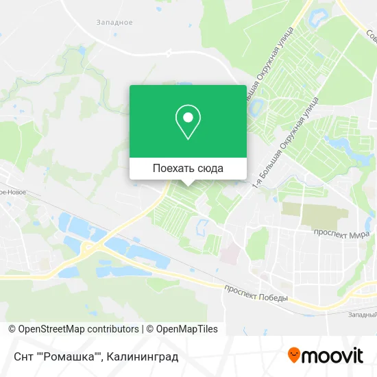 Карта Снт ""Ромашка""