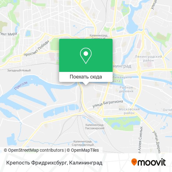 Карта Крепость Фридрихсбург