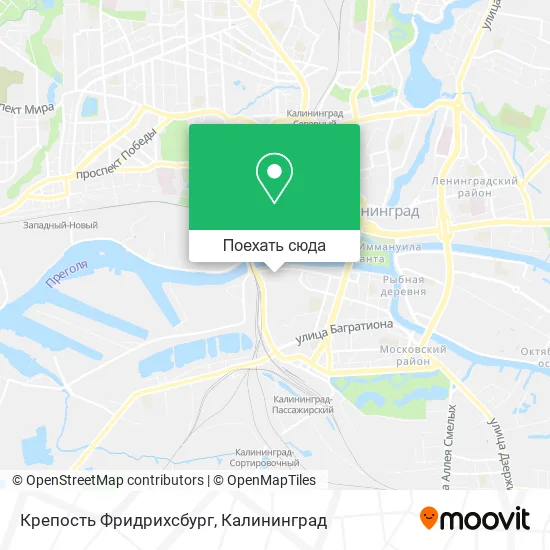 Карта Крепость Фридрихсбург