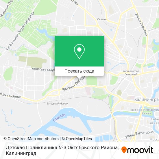 Карта Детская Поликлиника №3 Октябрьского Района