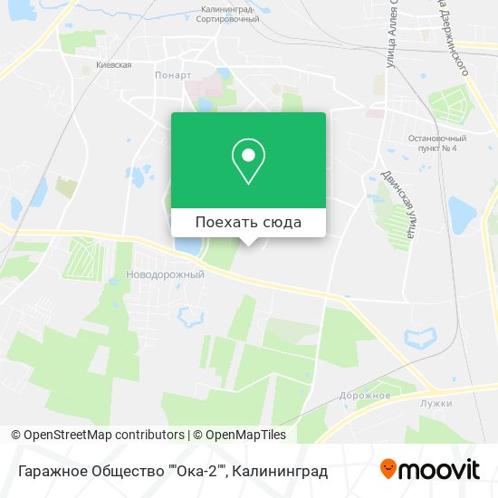 Карта Гаражное Общество ""Ока-2""