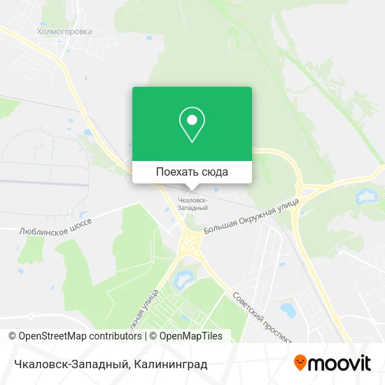 Карта Чкаловск-Западный
