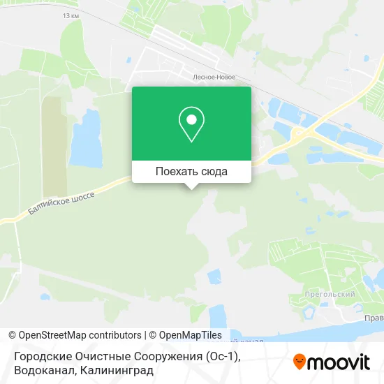 Карта Городские Очистные Сооружения (Ос-1), Водоканал